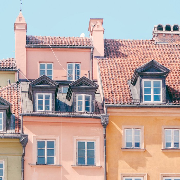 Warsaw Pastels - Poland Architecture, Travel Photography Coffee Mug Gallery Image 2