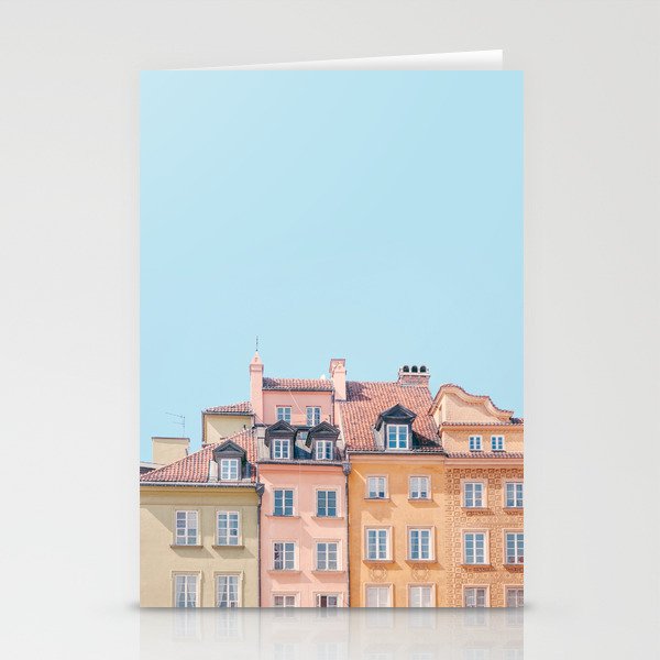 Warsaw Pastels - Poland Architecture, Travel Photography Stationery Card Gallery Image 2
