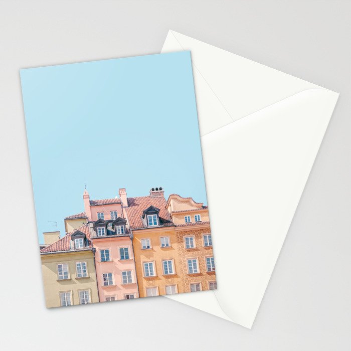 Warsaw Pastels - Poland Architecture, Travel Photography Stationery Card Gallery Image 2