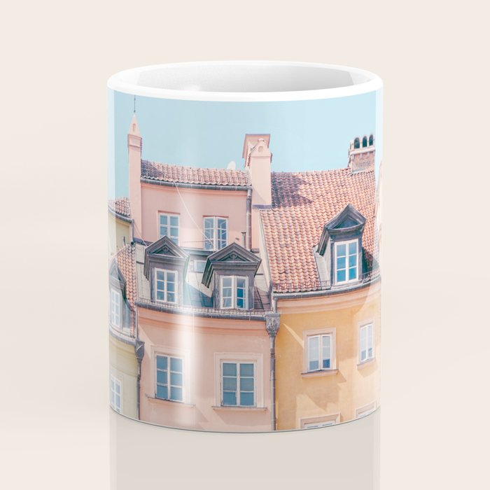 Warsaw Pastels - Poland Architecture, Travel Photography Coffee Mug Gallery Image 4