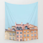 Warsaw Pastels - Poland Architecture, Travel Photography Wall Tapestry Gallery Image 4