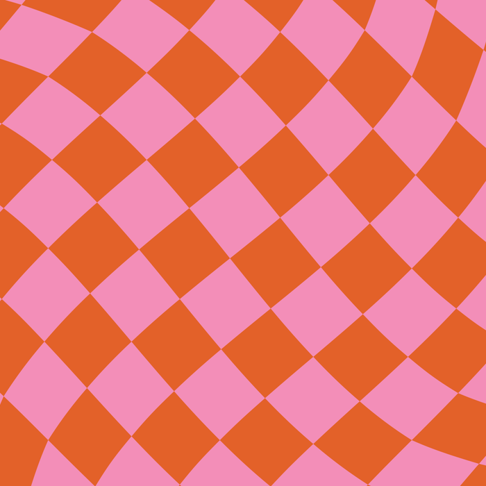 Retro Orange and Pink Checker Coffee Mug Gallery Image 2