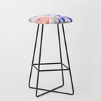 Modern Vibrant Flowery Garden B Stool Gallery Image 1