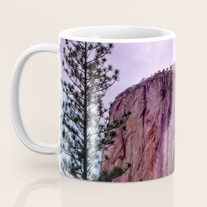 Magical Firefall - golden sunlight, on Horsetail Falls in Yosemite National Park photograph print Coffee Mug Gallery Image 3