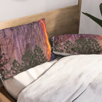 Magical Firefall - golden sunlight, on Horsetail Falls in Yosemite National Park photograph print Pillow Sham Gallery Image 2