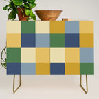Bold Colorful Checks Pattern - Large XXIII Credenza Gallery Image 1