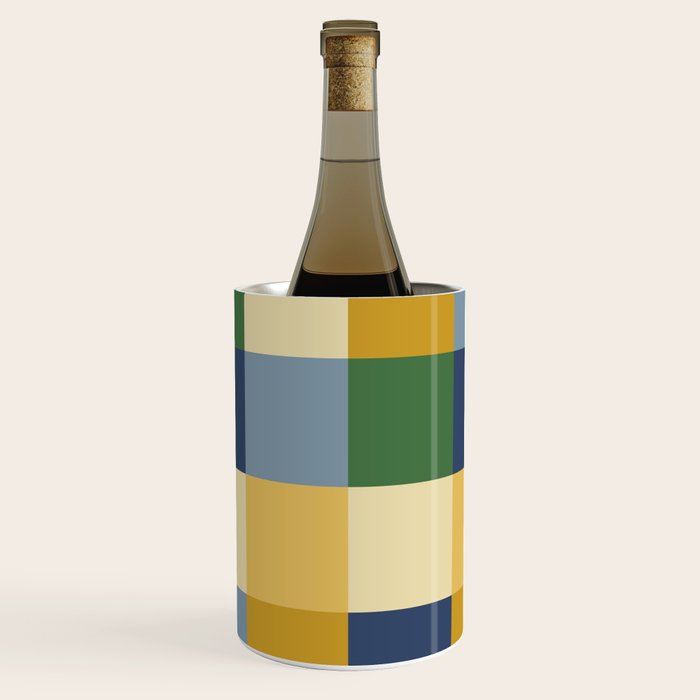 Bold Colorful Checks Pattern - Large XXIII Wine Chiller Gallery Image 1