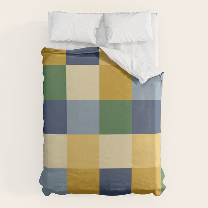 Bold Colorful Checks Pattern - Large XXIII Duvet Cover Gallery Image 1