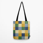 Bold Colorful Checks Pattern - Large XXIII Tote Bag Gallery Image 2