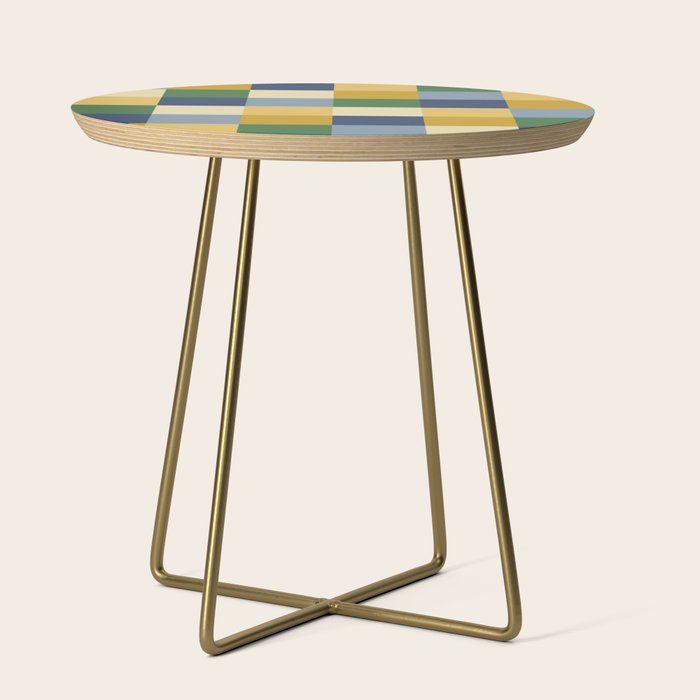 Bold Colorful Checks Pattern - Large XXIII Side Table Gallery Image 1