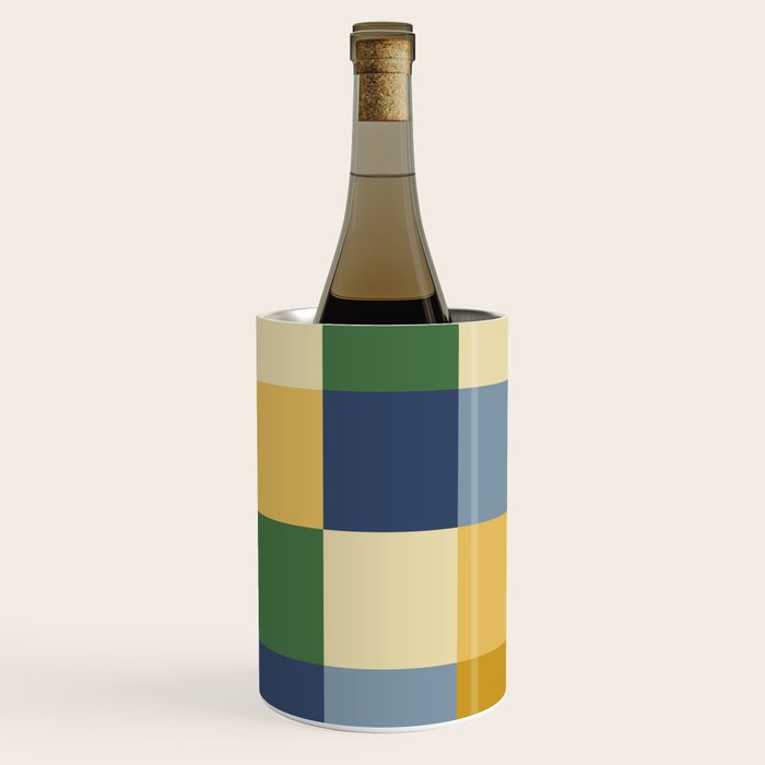 Bold Colorful Checks Pattern - Large XXIII Wine Chiller Gallery Image 2