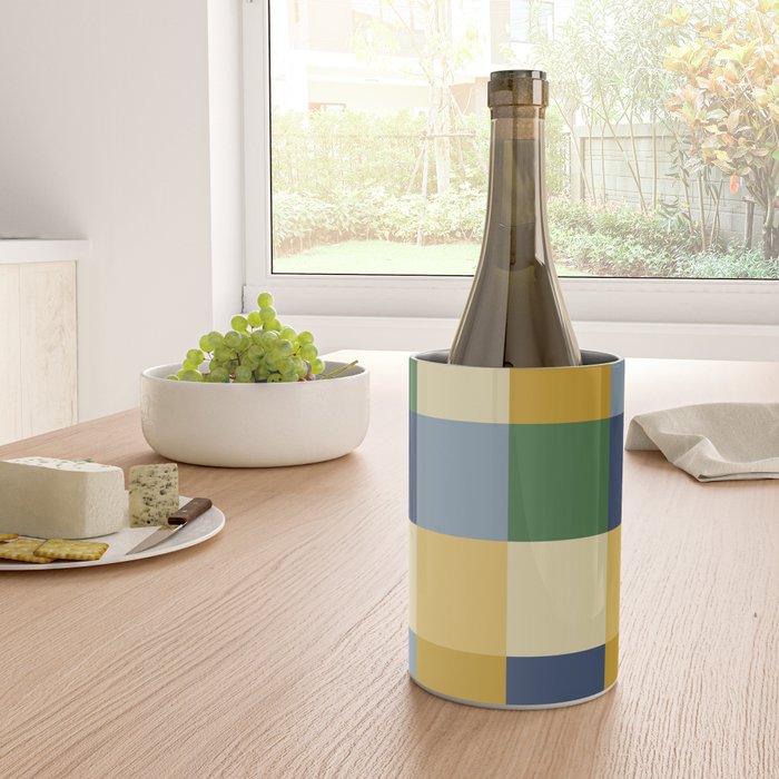 Bold Colorful Checks Pattern - Large XXIII Wine Chiller Gallery Image 4