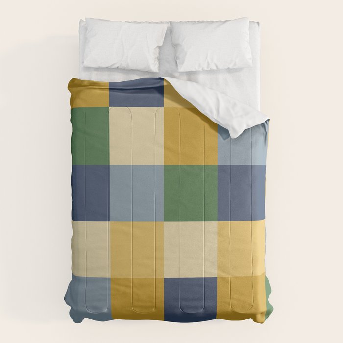 Bold Colorful Checks Pattern - Large XXIII Comforter Gallery Image 1