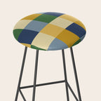 Bold Colorful Checks Pattern - Large XXIII Stool Gallery Image 2