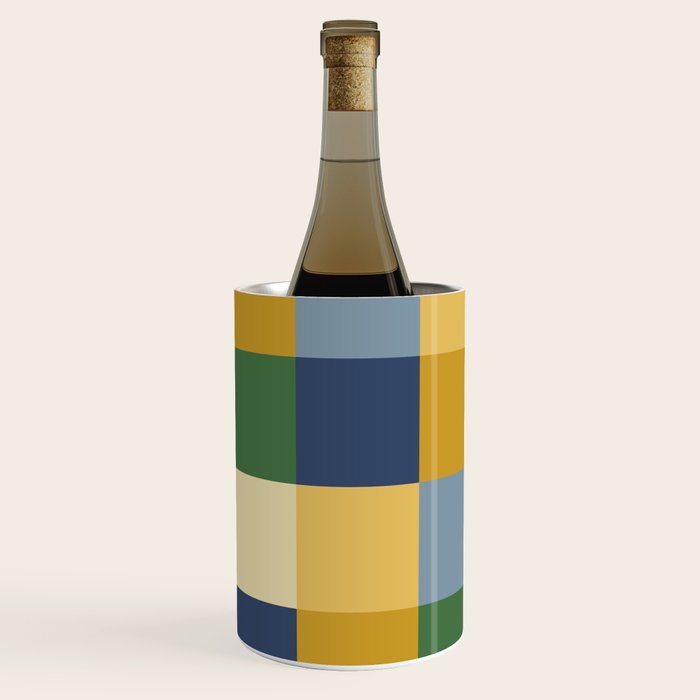Bold Colorful Checks Pattern - Large XXIII Wine Chiller Gallery Image 3