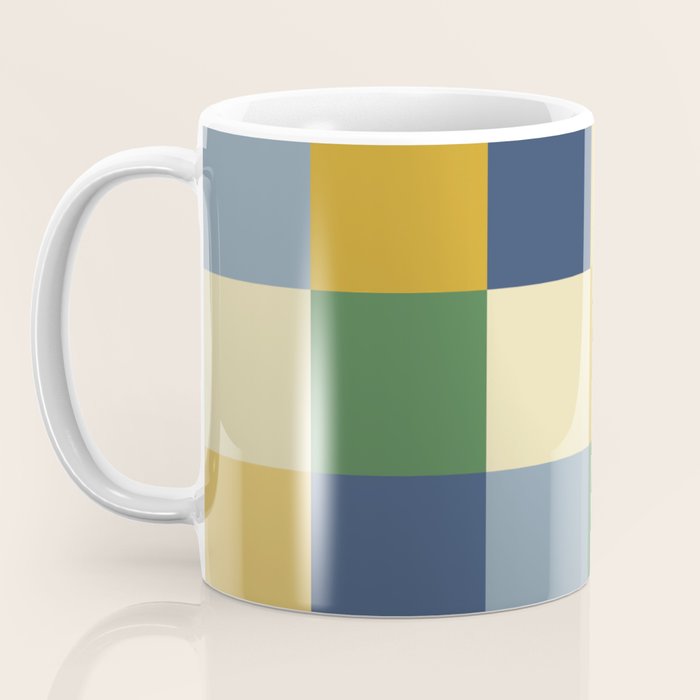 Bold Colorful Checks Pattern - Large XXIII Coffee Mug Gallery Image 3
