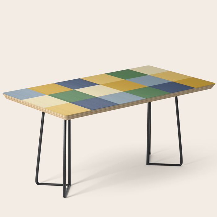 Bold Colorful Checks Pattern - Large XXIII Coffee Table Gallery Image 1