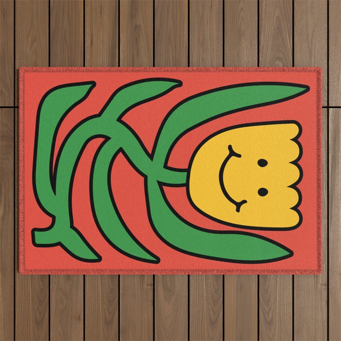 THE FLOWER OF JOY 01 Outdoor Rug Gallery Image 1