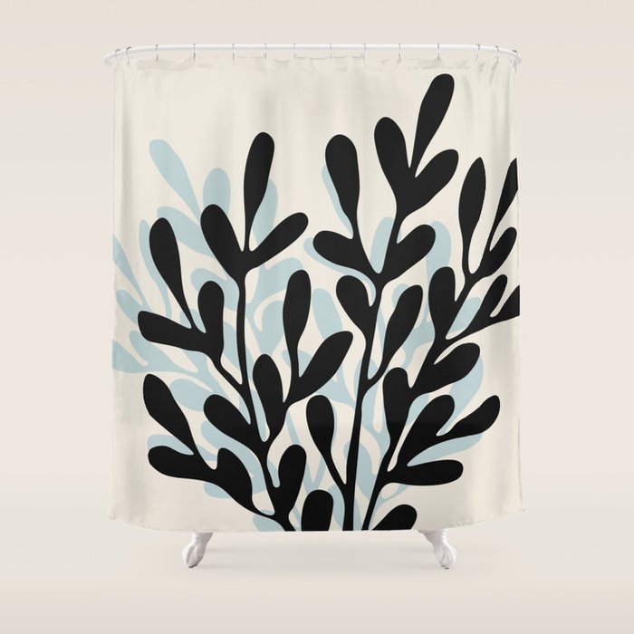 Still Life with Vase and Tree Branches Shower Curtain Gallery Image 1