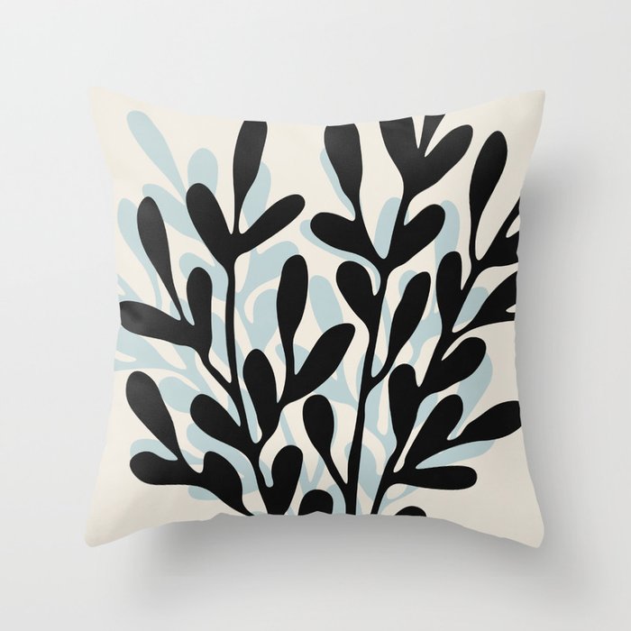 Still Life with Vase and Tree Branches Throw Pillow Gallery Image 1
