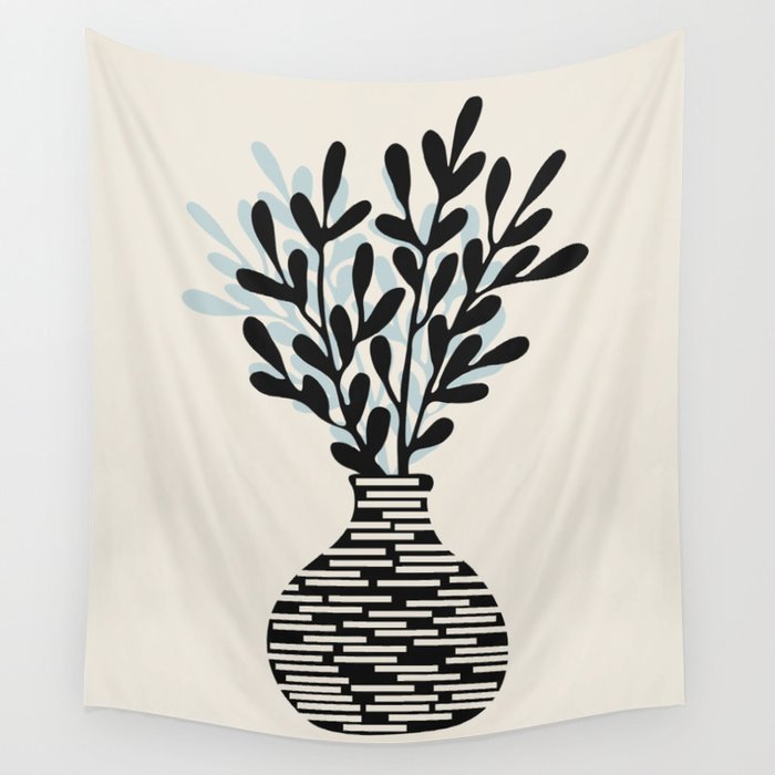 Still Life with Vase and Tree Branches Wall Tapestry Gallery Image 4