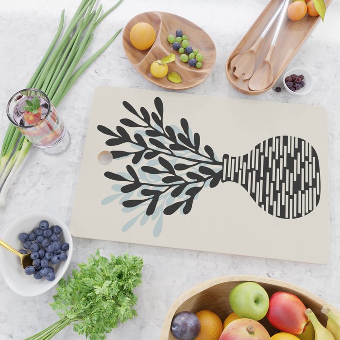 Still Life with Vase and Tree Branches Cutting Board Gallery Image 2