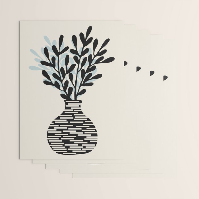 Still Life with Vase and Tree Branches Wrapping Paper Gallery Image 3