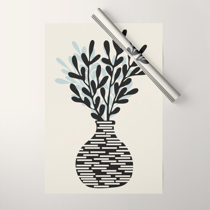 Still Life with Vase and Tree Branches Wrapping Paper Gallery Image 1