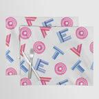 Cast Your Vote | Hand-Lettered Pattern in White Placemat Gallery Image 1