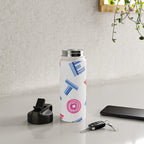 Cast Your Vote | Hand-Lettered Pattern in White Water Bottle Gallery Image 4