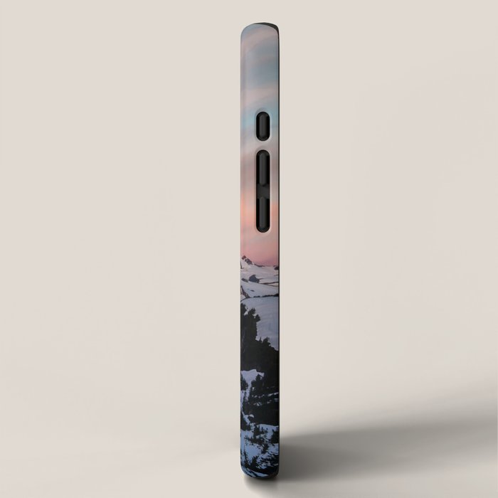 Mount Baker Mountain Adventure Sunset - Nature Photography iPhone Case Gallery Image 2