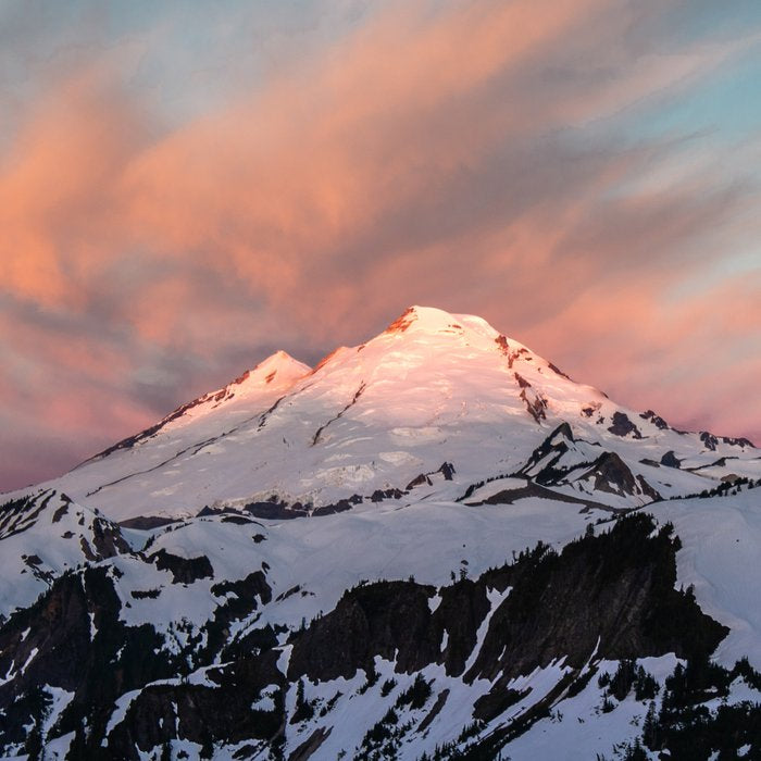 Mount Baker Mountain Adventure Sunset - Nature Photography Coffee Mug Gallery Image 2
