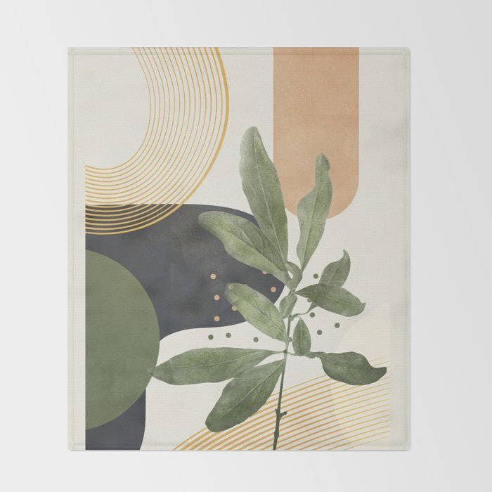 Branch Design 3 Throw Blanket Gallery Image 2