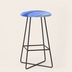 Vintage Western Desert Landscape in Night Blue Stool Gallery Image 1