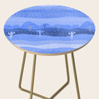 Vintage Western Desert Landscape in Night Blue Side Table Gallery Image 2