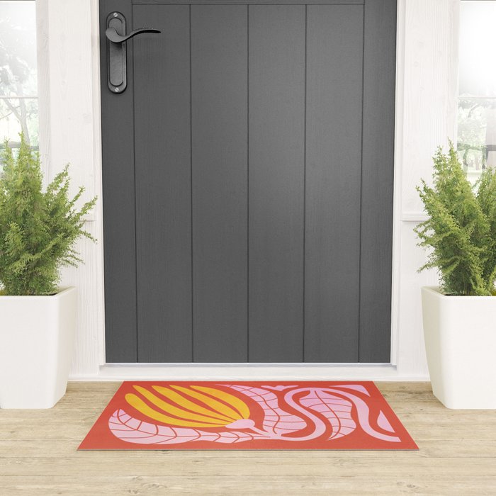 Sunglow & Cotton Candy: Les Fleurs | Flower Market Color Series 05 Welcome Mat Gallery Image 3
