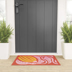 Sunglow & Cotton Candy: Les Fleurs | Flower Market Color Series 05 Welcome Mat Gallery Image 3