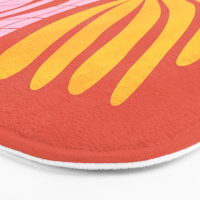 Sunglow & Cotton Candy: Les Fleurs | Flower Market Color Series 05 Bath Mat Gallery Image 3
