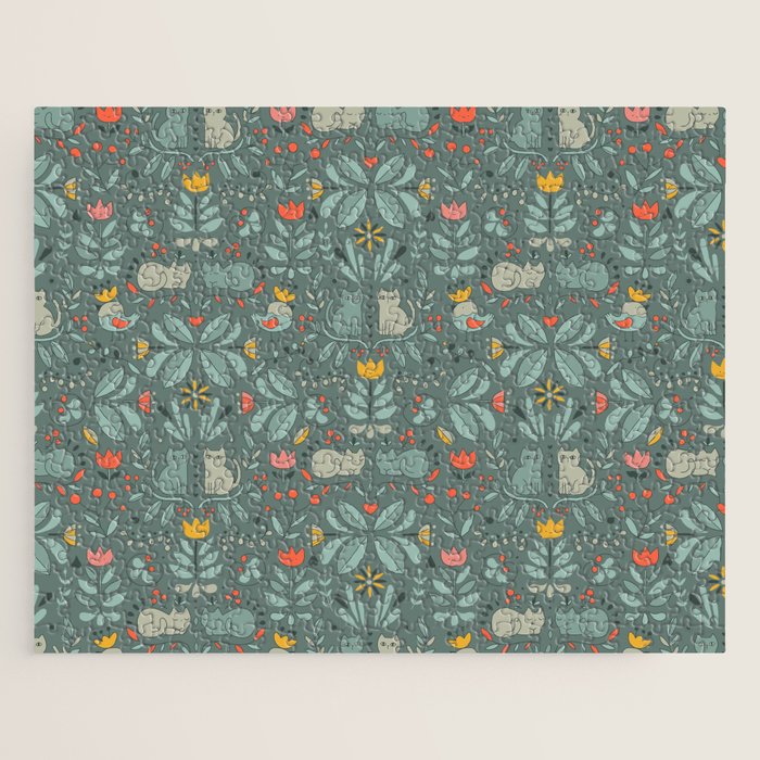 Swedish Folk Cats Jigsaw Puzzle Gallery Image 1