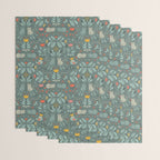 Swedish Folk Cats Wrapping Paper Gallery Image 3