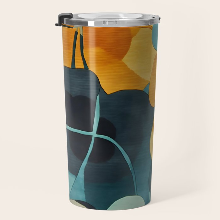A Floral Palette of Colorful Petals Travel Mug Gallery Image 3