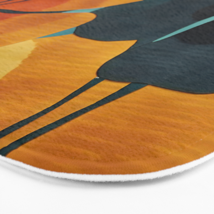 A Floral Palette of Colorful Petals Bath Mat Gallery Image 3