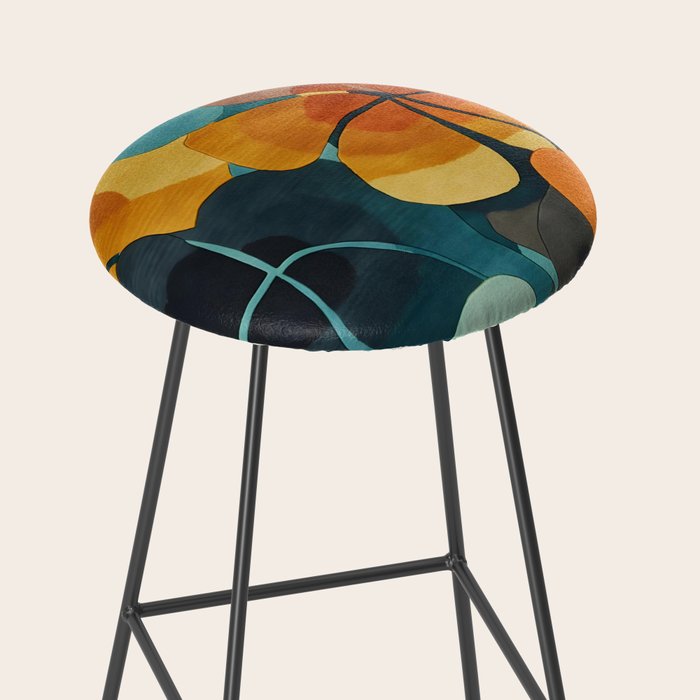 A Floral Palette of Colorful Petals Stool Gallery Image 2