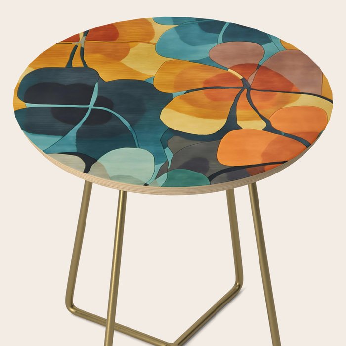A Floral Palette of Colorful Petals Side Table Gallery Image 2