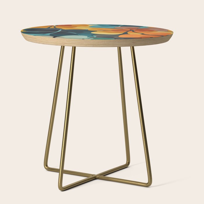 A Floral Palette of Colorful Petals Side Table Gallery Image 1