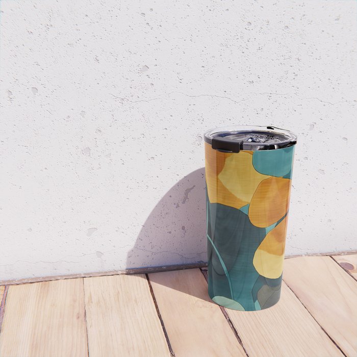 A Floral Palette of Colorful Petals Travel Mug Gallery Image 4