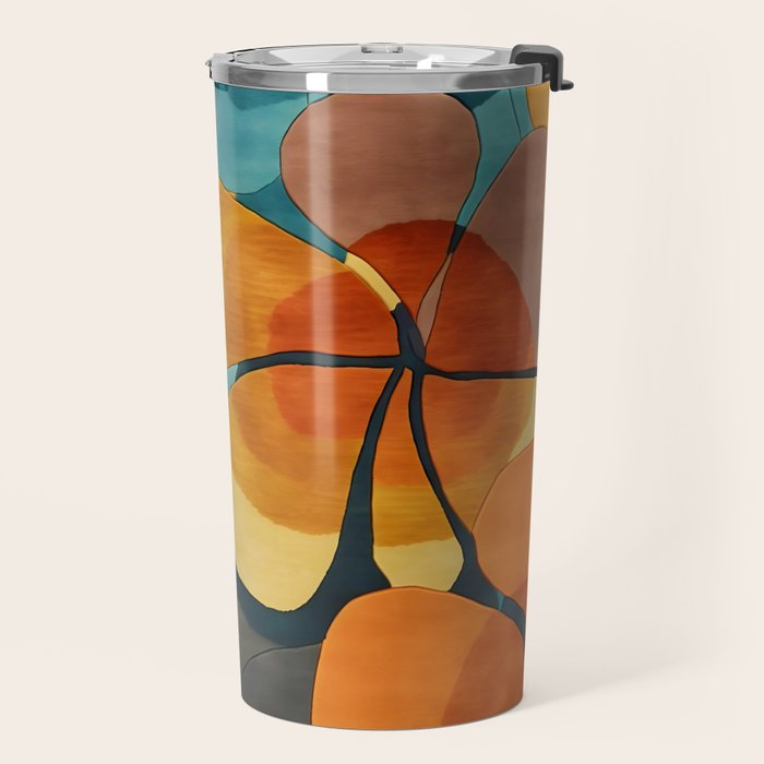 A Floral Palette of Colorful Petals Travel Mug Gallery Image 2