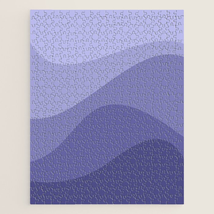 Abstract Color Waves Very Peri Jigsaw Puzzle Gallery Image 1