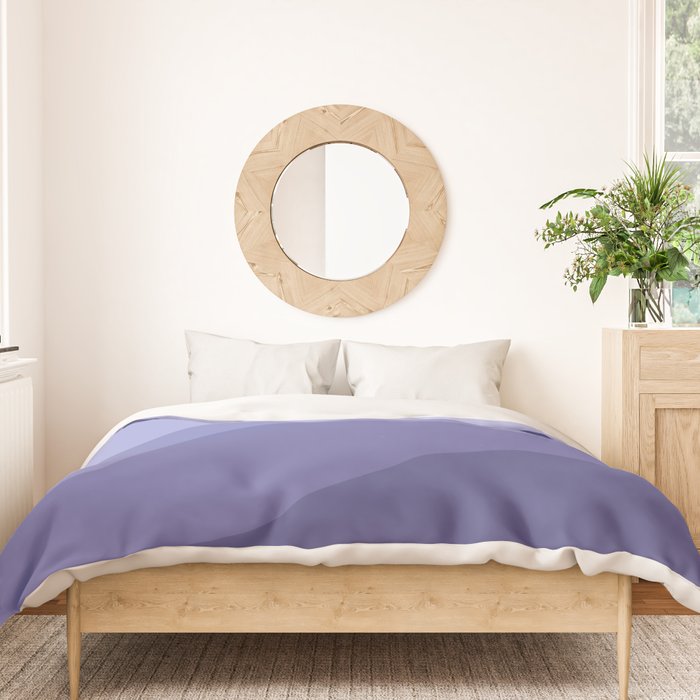 Abstract Color Waves Very Peri Duvet Cover Gallery Image 3