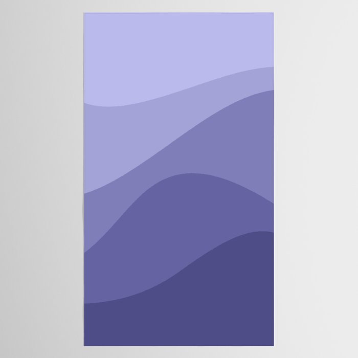 Abstract Color Waves Very Peri Tablecloth Gallery Image 2